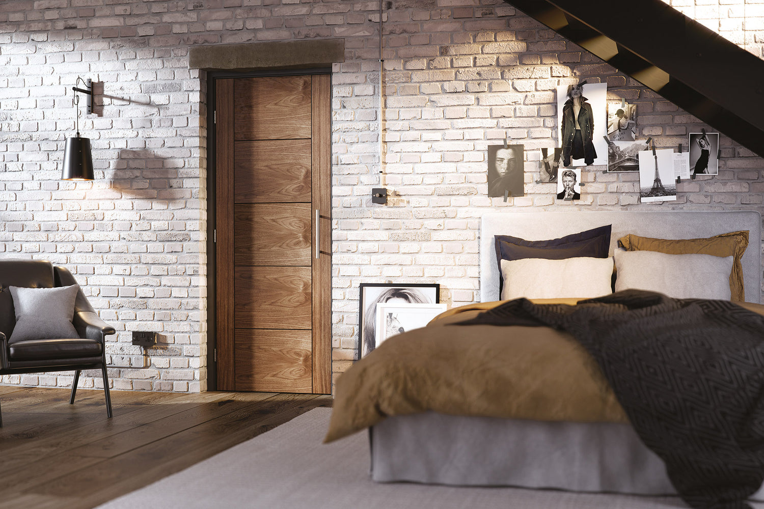 LPD Vancouver 5P Fully Finished Walnut Internal Flush Door - Trusted Building Supplies