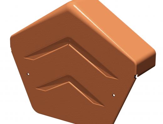 Manthorpe GDV SmartVerge PVCu Angled Ridge End Cap - Pack of 2