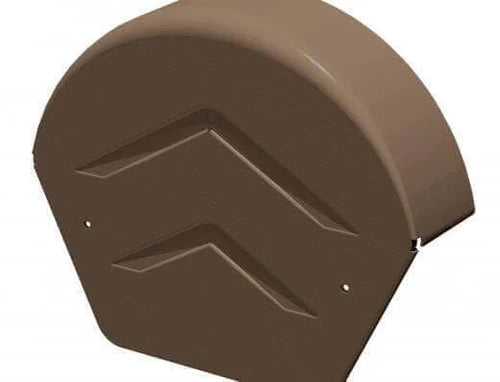Manthorpe GDV SmartVerge PVCu Round Ridge End Cap - Pack of 2