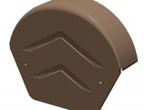 Manthorpe GDV SmartVerge PVCu Round Ridge End Cap - Pack of 2