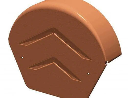 Manthorpe GDV SmartVerge PVCu Round Ridge End Cap - Pack of 2