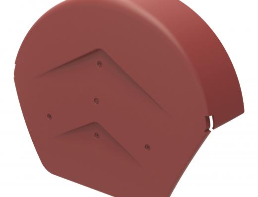 Manthorpe GPPV SmartVerge PP Round Ridge End Cap -  Pack of 2