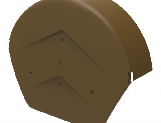 Manthorpe GPPV SmartVerge PP Round Ridge End Cap -  Pack of 2