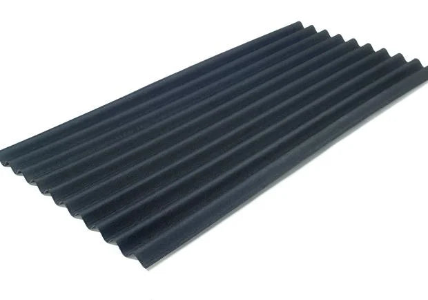 Onduline Black Corrugated Bitumen Roofing Sheet - 2000mm x 950mm
