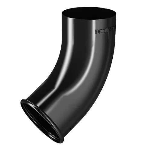 RoofArt 87mm Round Black Steel Downpipe Shoe