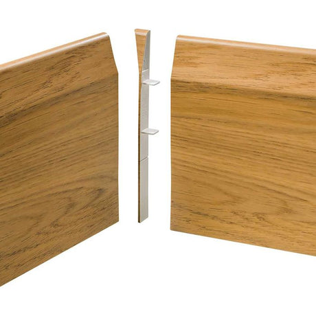 Roomline uPVC Chamfered Skirting Board Internal Corners - Pack of 4 - Trusted Building Supplies