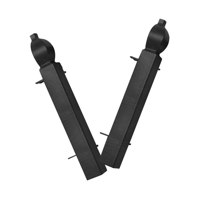 Roomline uPVC Ogee Skirting Board External Corners - Pack of 2 - Trusted Building Supplies