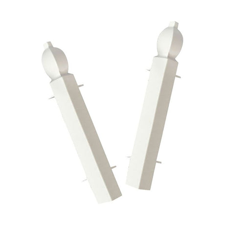 Roomline uPVC Ogee Skirting Board External Corners - Pack of 2 - Trusted Building Supplies