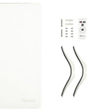 ThermoSphere Flat Glass Panel Heater 2000W - White - Trusted Building Supplies