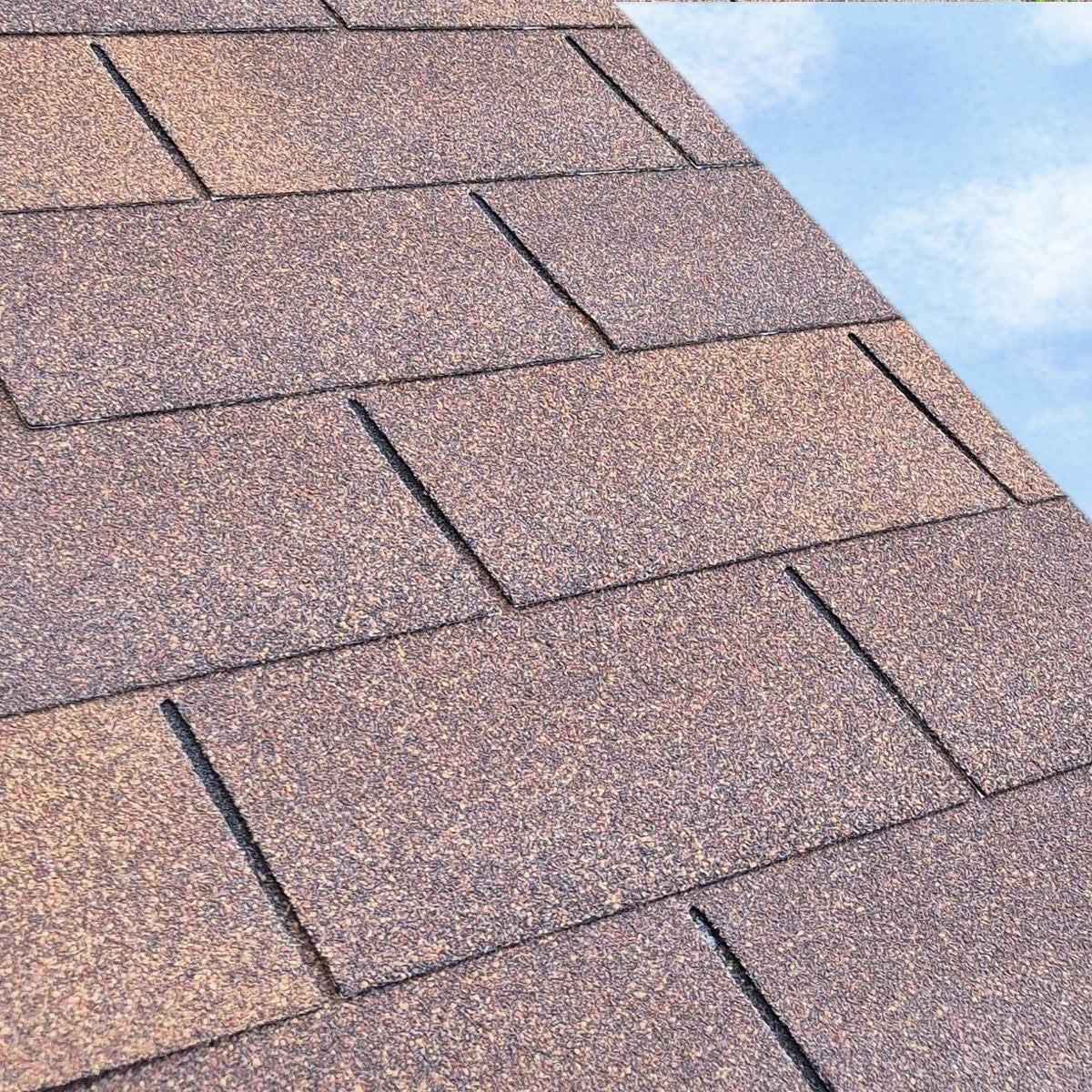 Trusted Super 3 Tab Square Bitumen Roof Shingles - Brown (2.4m2 Pack)