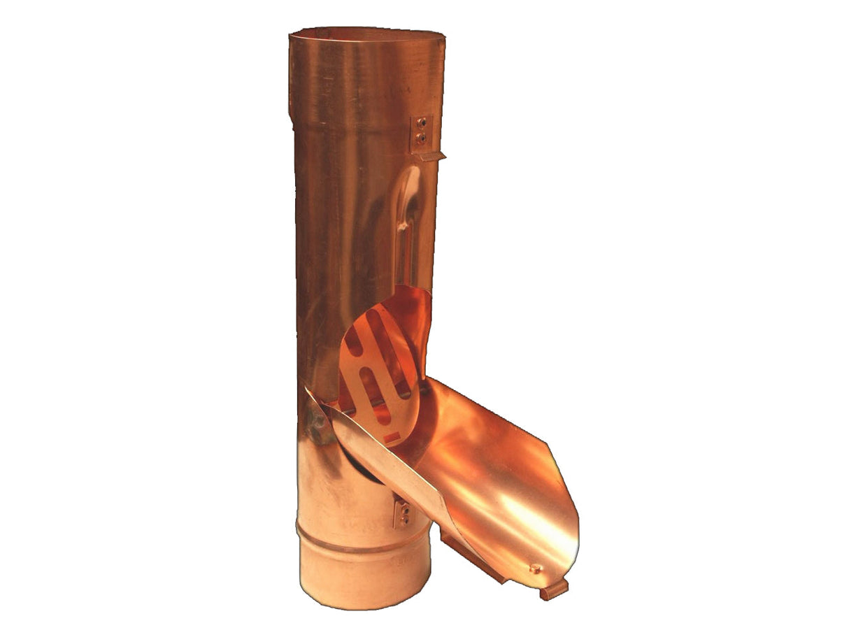 Coppa Gutta 80mm Round Copper Downpipe Water Diverter