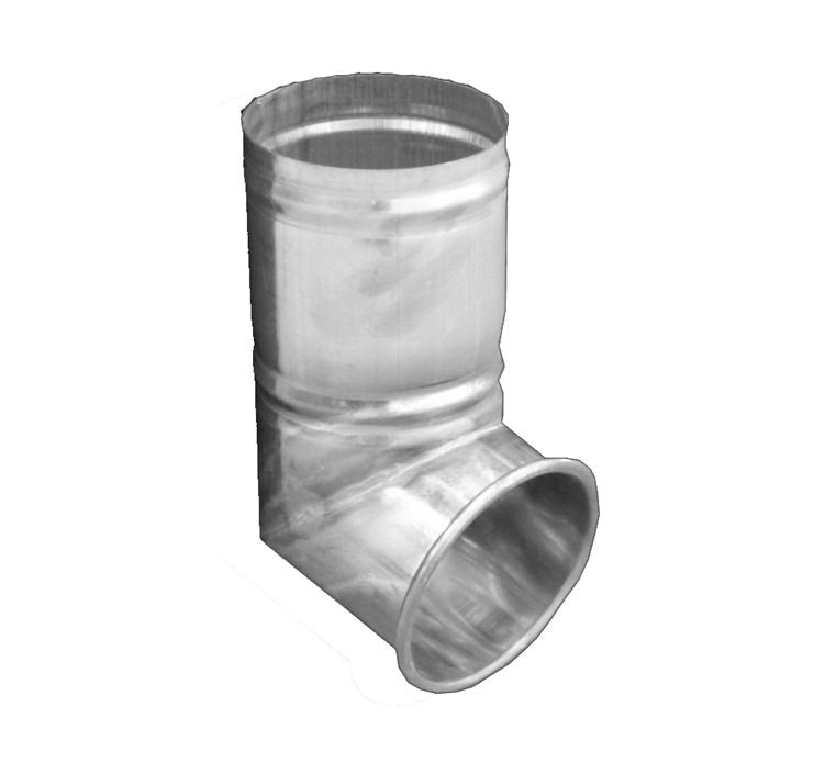 Zinc Gutta 80mm Round Natural Zinc Downpipe Shoe