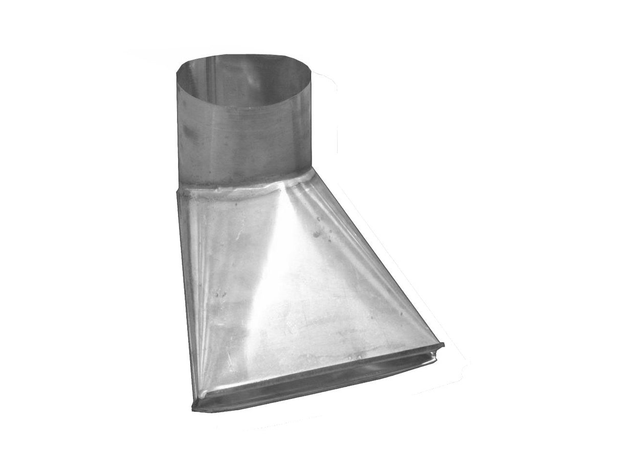 Zinc Gutta 80mm Round Natural Zinc Downpipe Water Dispenser