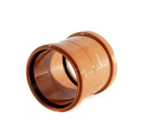 Aquaflow 110mm Underground Drainage Double Socket Slip Coupler - Trusted Building Supplies