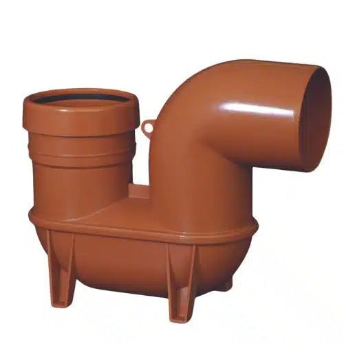 Aquaflow 110mm Underground Drainage Low Back P Trap - Trusted Building Supplies