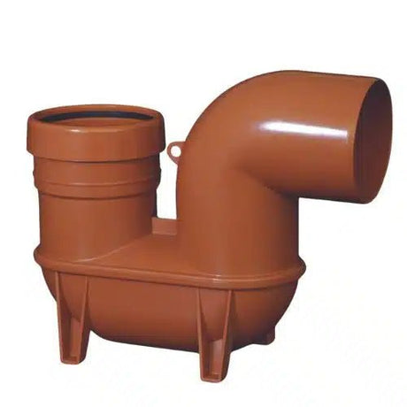 Aquaflow 110mm Underground Drainage Low Back P Trap - Trusted Building Supplies