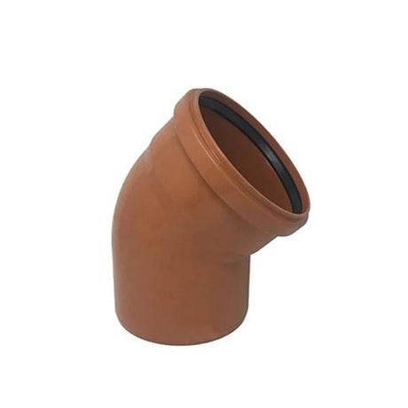 Aquaflow 110mm Underground Drainage Single Socket Bend - Trusted Building Supplies