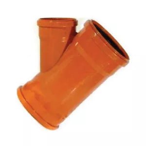 Aquaflow 160mm x 110mm Underground Drainage Triple Socket Junction - Trusted Building Supplies