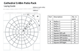 Bowland Stone Cathedral Barley Circle Patio Kit - Trusted Building Supplies