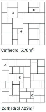 Bowland Stone Cathedral Weathered York Patio Paving Kit - Trusted Building Supplies