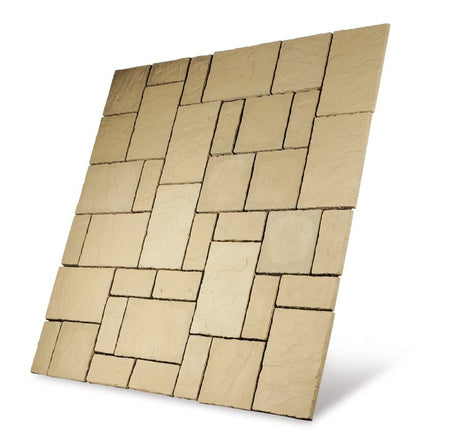 Bowland Stone Cathedral Weathered York Patio Paving Kit - Trusted Building Supplies