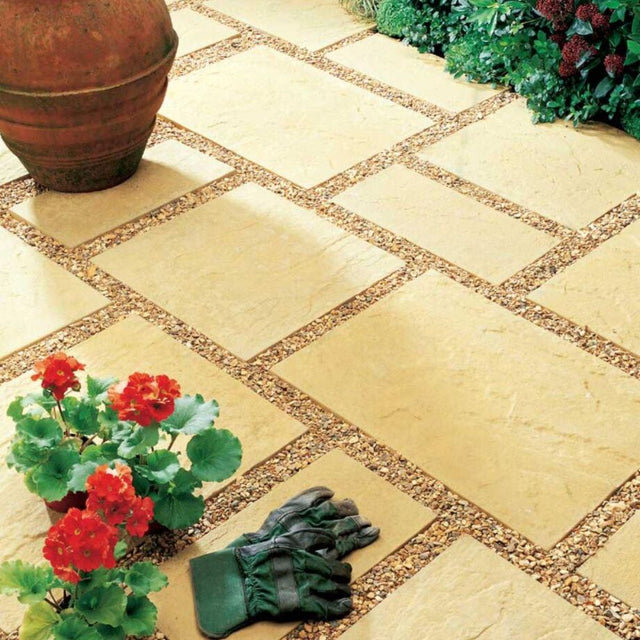 Bowland Stone Windsor Riven Barley Concrete Paving Slabs - Trusted Building Supplies