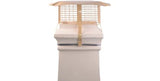 Brewer Square Gas Chimney Birdguard with Rain Cap - Trusted Building Supplies
