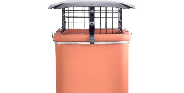 Brewer Square Solid Fuel Chimney Birdguard with Rain Cap - Trusted Building Supplies
