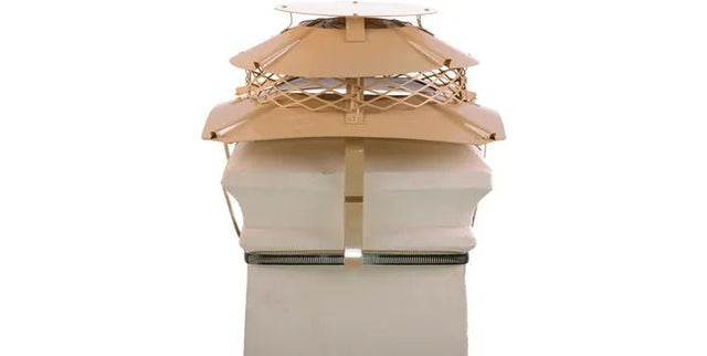 Brewer Ultimate Flue Outlet Square Multi - Fuel Chimney Cowl - Trusted Building Supplies
