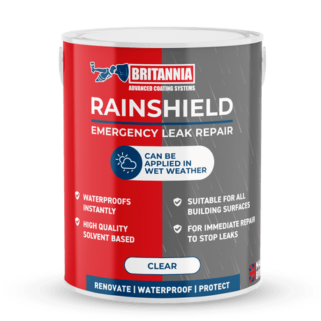 Britannia Paints Rainshield Instant Waterproof Emergency Roof Leak Repair - Trusted Building Supplies