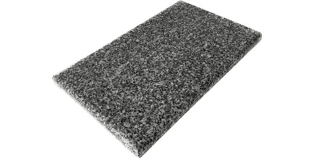 Castle Dolomite Grey Granite Coping Stone End Piece - 375mm x 600mm - Trusted Building Supplies