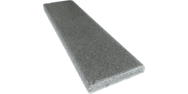 Castle Silver Grey Granite Coping Stone End Piece - 175mm x 600mm - Trusted Building Supplies