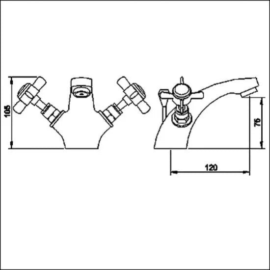 Classic Chrome Mono Basin Mixer Tap - Trusted Building Supplies