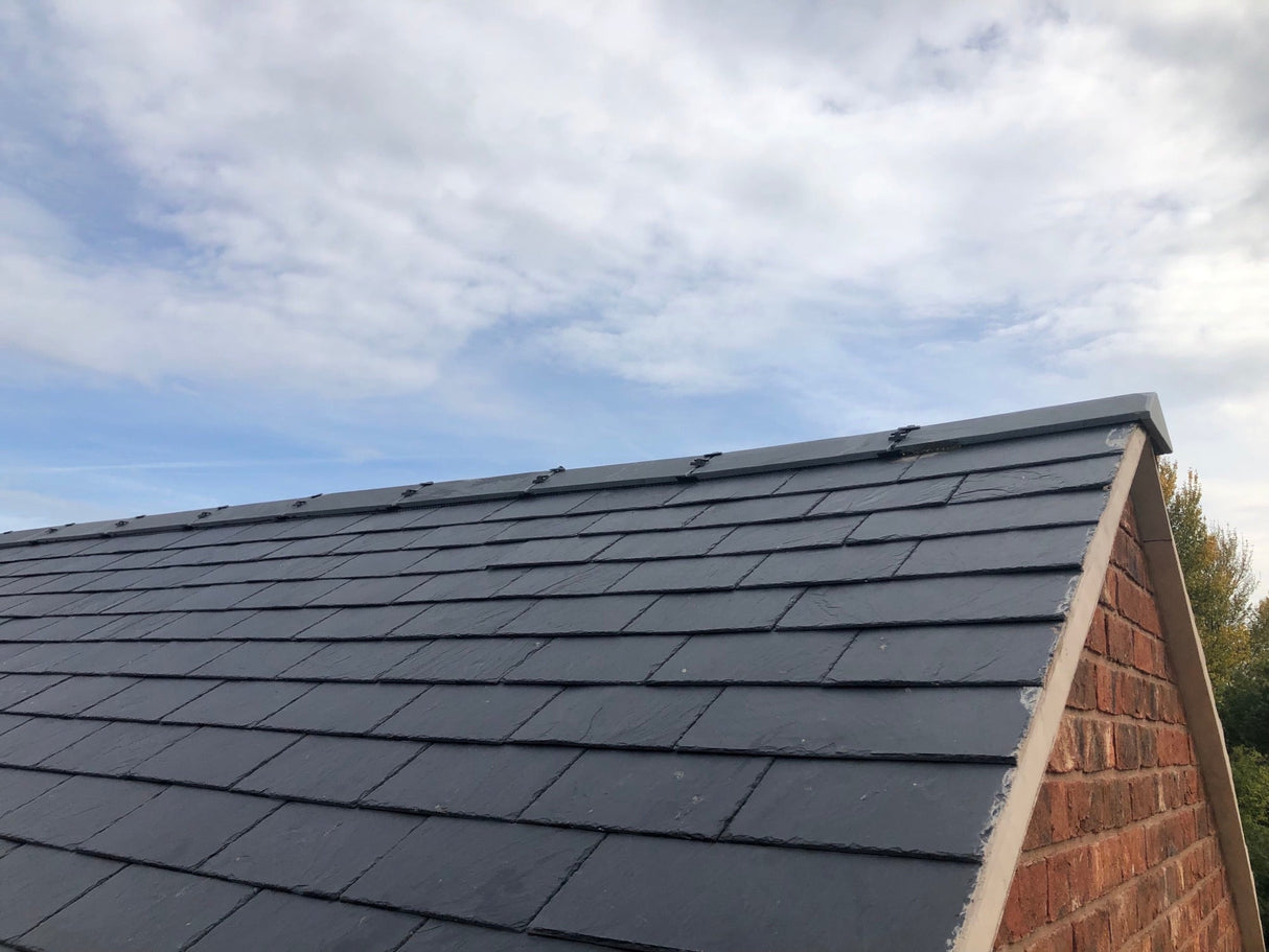 Contessa Prime Natural Spanish Slate & Half Roof Tile Blue Black - 500mm x 375mm - Trusted Building Supplies