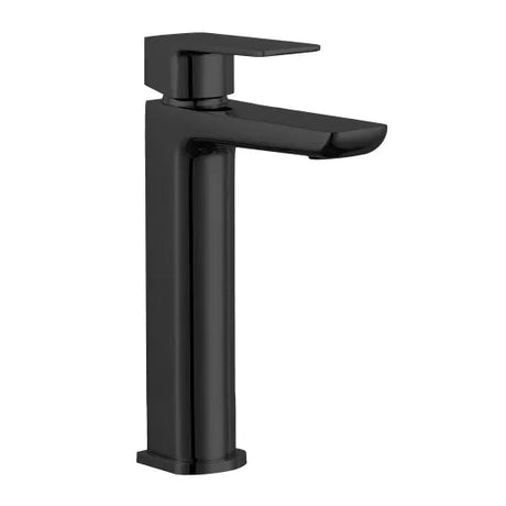 Contour Matt Black Tall Mono Basin Mixer Tap - Trusted Building Supplies
