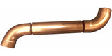 Coppa Gutta 80mm Round Copper Swan Neck Kit - Trusted Building Supplies