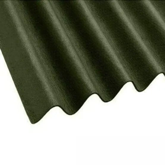 Coroline Green Corrugated Bitumen Roofing Sheet - 2000mm x 950mm - Trusted Building Supplies
