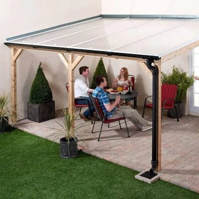 Corortherm Polycarbonate Canopy Roof Kit - 4m x 6m - Trusted Building Supplies