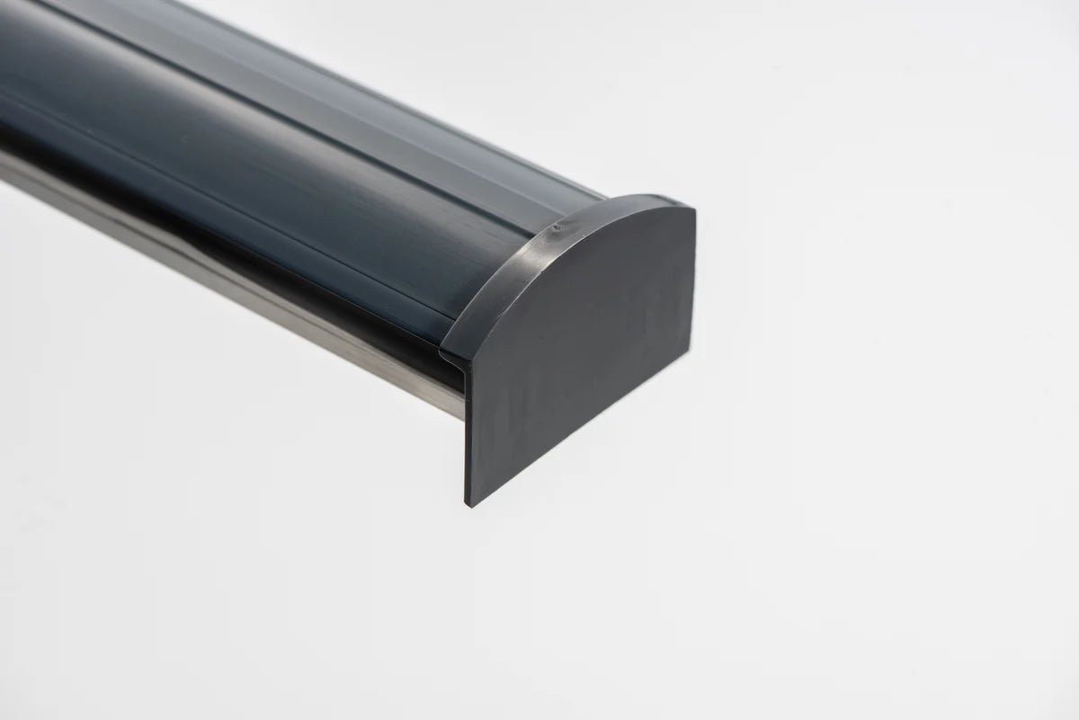 Corotherm Anthracite Grey Glazing Bar Cap & Base with End Cap - Trusted Building Supplies