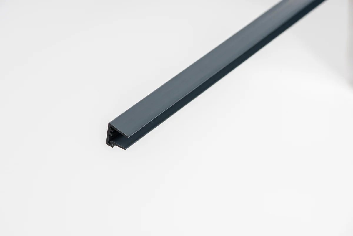 Corotherm Anthracite Grey Polycarbonate Sheet End Caps - Pack of 2 - Trusted Building Supplies