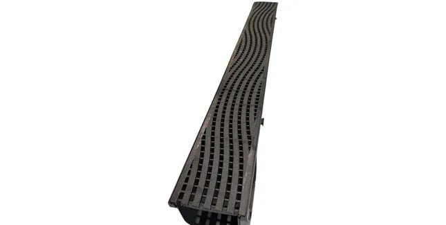 DekDrain Vela A15 Channel Drain Linear Bar Wave Heel Grate - 1000mm - Trusted Building Supplies