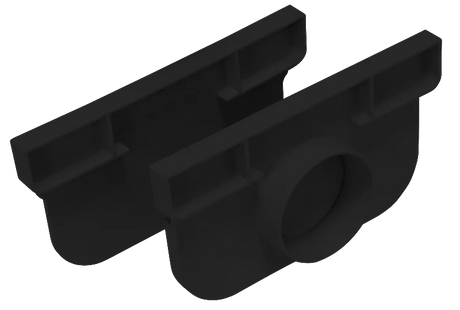 DekDrain Vela A15 Channel Drain Plastic End Caps - Pack of 2 - Trusted Building Supplies