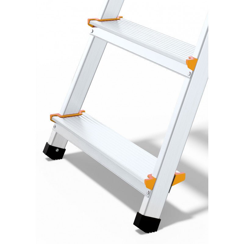 Drabest Aluminium Professional Ladder 150kg With Handrails & Tool Shelf - Trusted Building Supplies