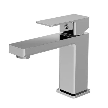 Edge Chrome Mono Basin Mixer Tap with Push Button Waste - Trusted Building Supplies