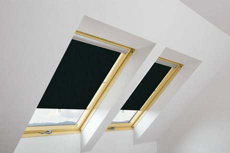 FAKRO ARS II Black Manual Roller Blind - Trusted Building Supplies