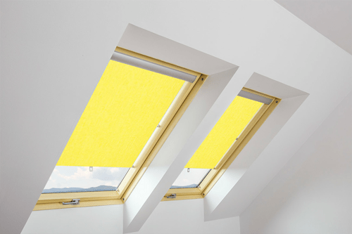 FAKRO ARS II Bright Yellow Manual Roller Blind - Trusted Building Supplies