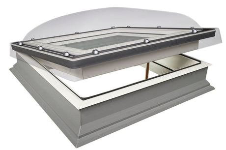 FAKRO DMC - C Manual Opening Double Glazed Domed Flat Roof WIndow - Trusted Building Supplies