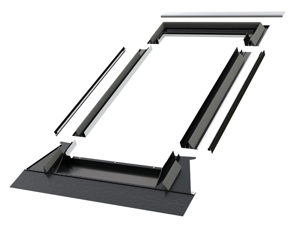 Tile Base Flashing FAKRO EZJ A Recessed Flashing Kit for Profiled Tiles up to 45mm ...