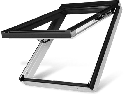 FAKRO FPW - V P2 White Acrylic Double Glazed Dual Top Hung Roof Window - Trusted Building Supplies