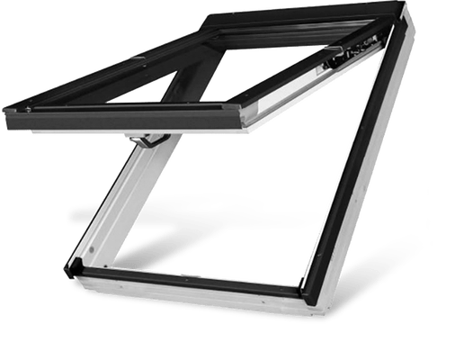 FAKRO FPW - V P2 White Acrylic Double Glazed Dual Top Hung Roof Window - Trusted Building Supplies